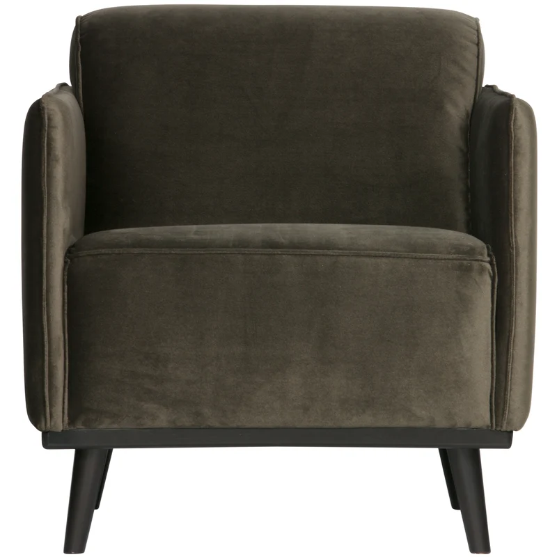 Statement arm chair velvet warmen grün