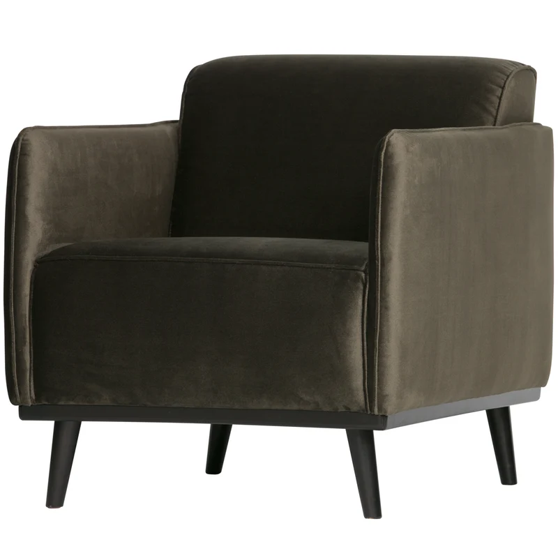 Statement arm chair velvet warmen grün