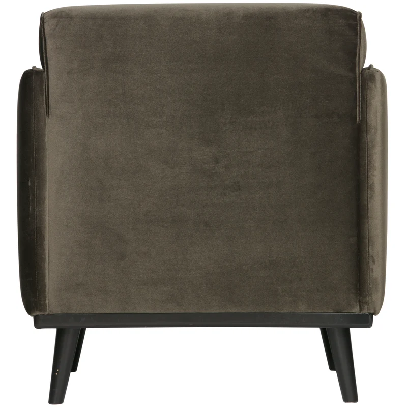 Statement arm chair velvet warmen grün