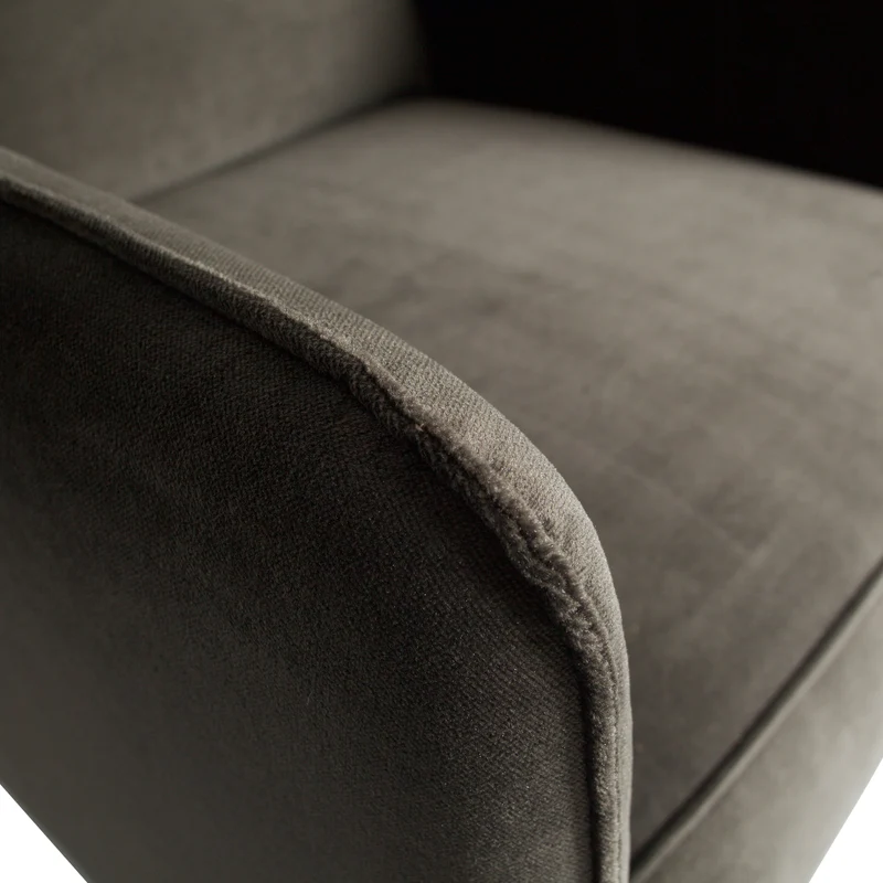 Statement arm chair velvet warmen grün