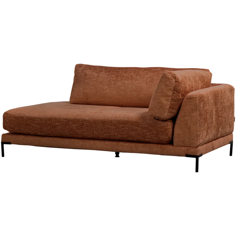 Couple lounge element rechts rostmélange