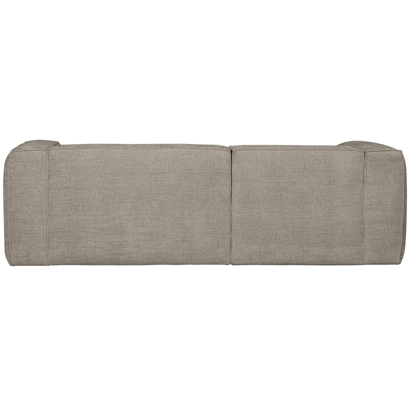 Bean chaise longue sofa links grobe melange travertin