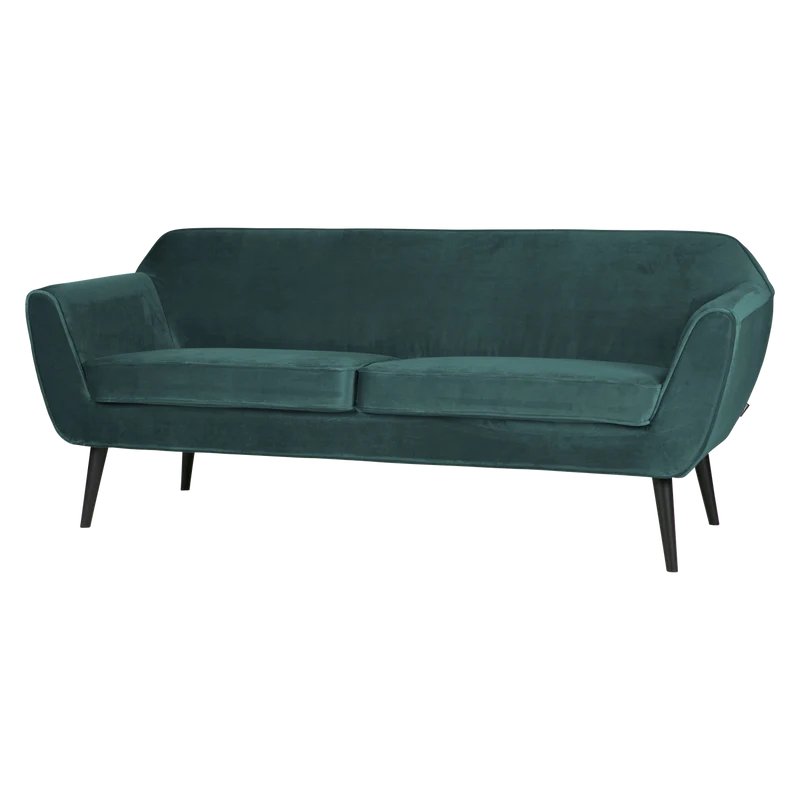 Rocco sofa 187 cm samt blaugrün