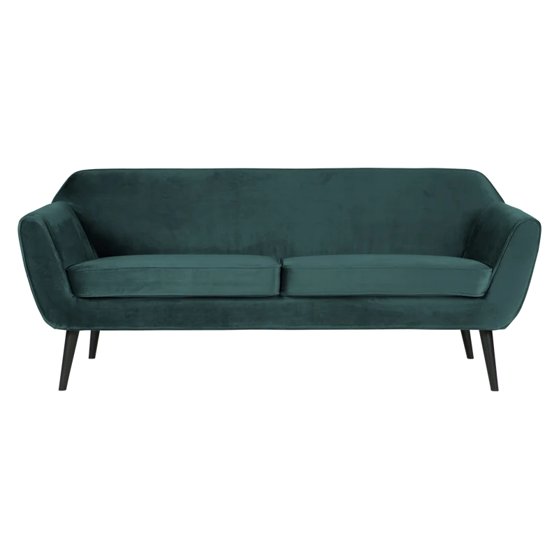Rocco sofa 187 cm samt blaugrün