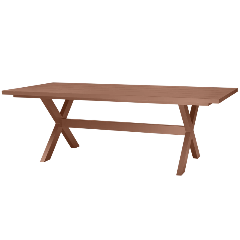 Delta picknick garten aluminium terra 220x100 cm