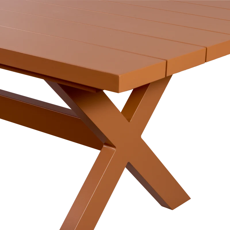 Delta picknick garten aluminium terra 220x100 cm