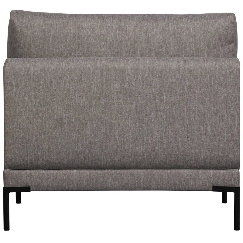 Couple essbank element 100 cm grau melange
