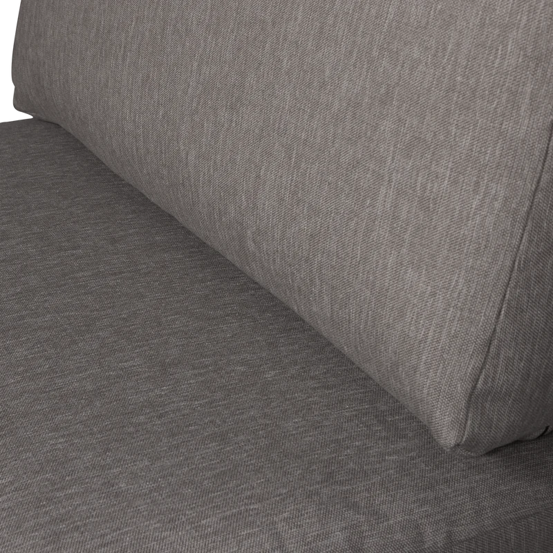 Couple essbank element 100 cm grau melange