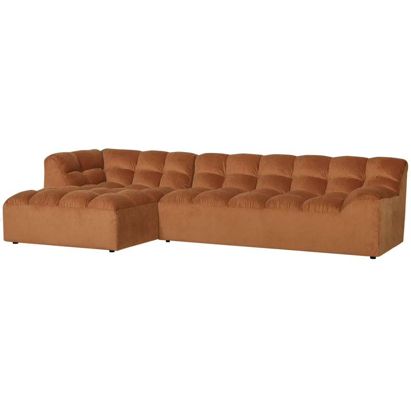 Allure chaise longue links samt terra