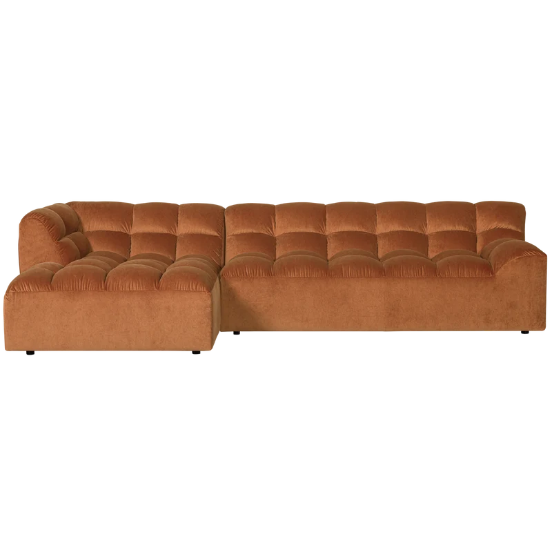Allure chaise longue links samt terra