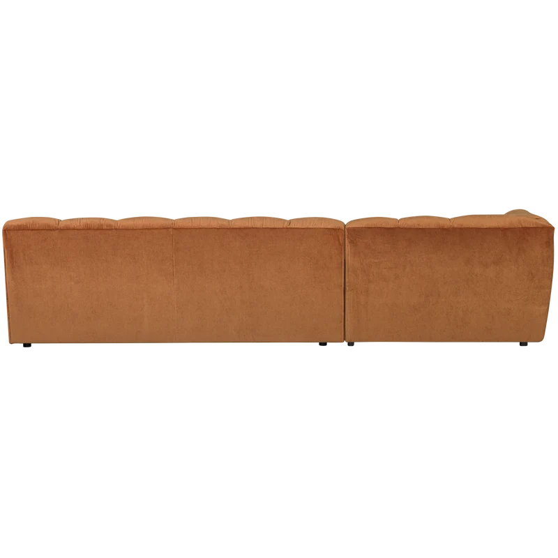 Allure chaise longue links samt terra