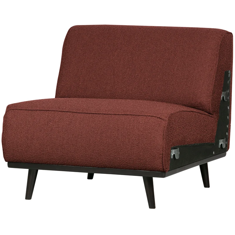 Statement 1-sitzer element bouclé kastanie