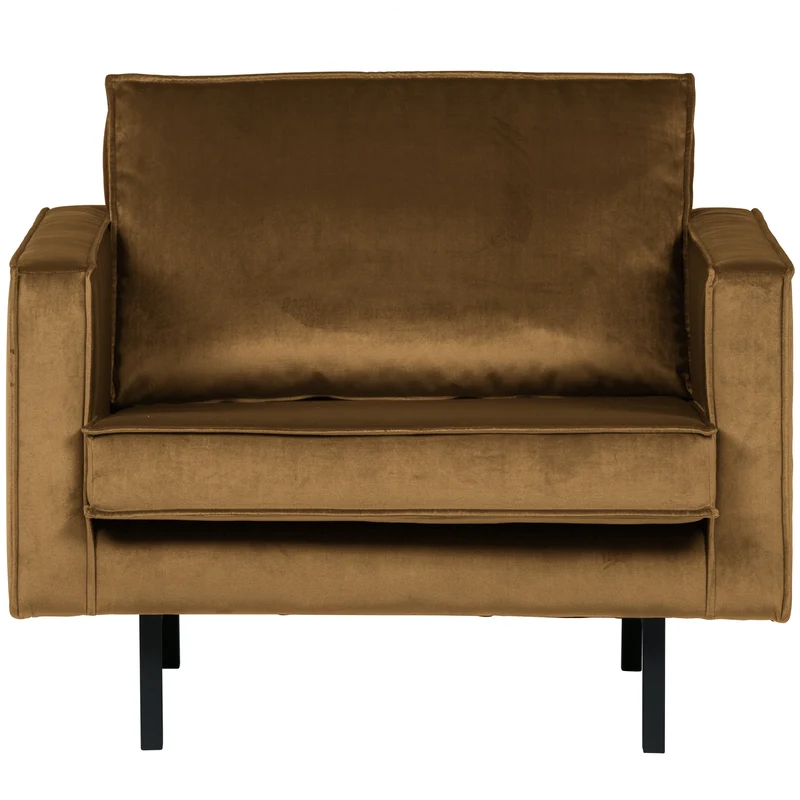 Rodeo sessel velvet honiggelb