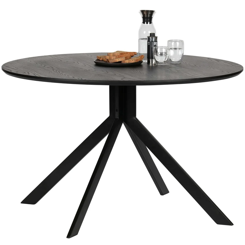 Bruno esstisch mdf schwarz ø120 cm
