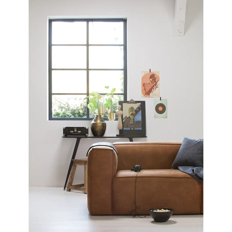Bean 3,5-sitzer ecoleder sofa ecoleder cognac