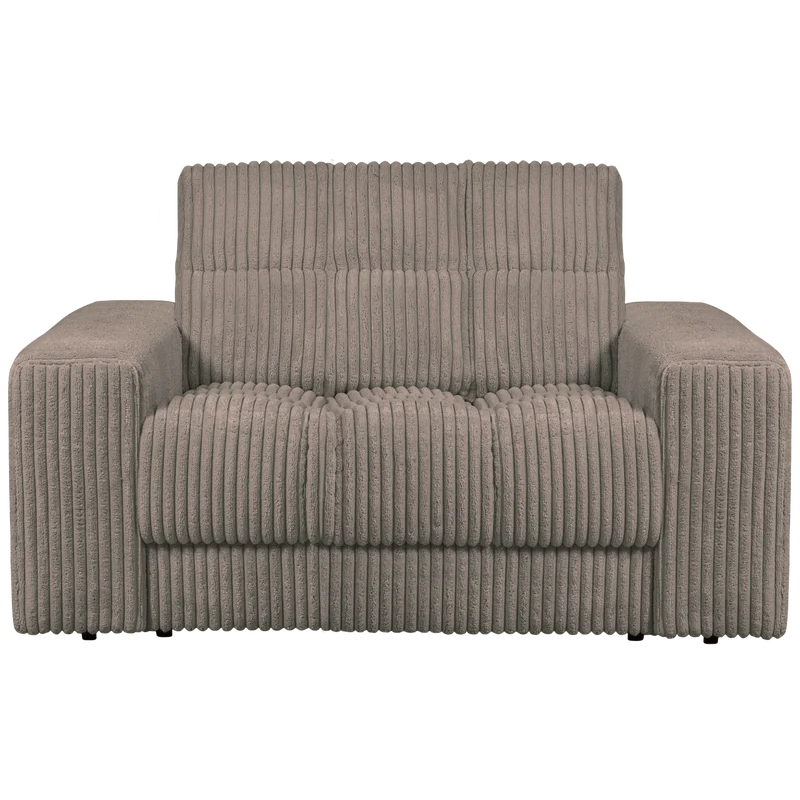 Second Date loveseat gerippter stoff mud