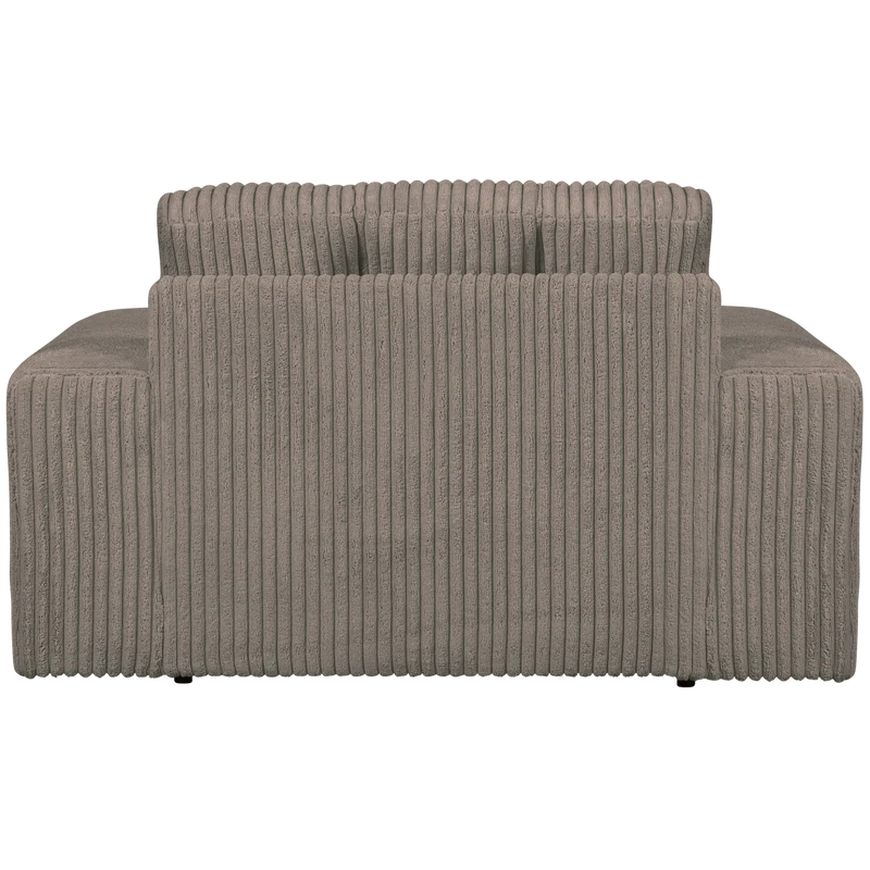 Second Date loveseat gerippter stoff mud