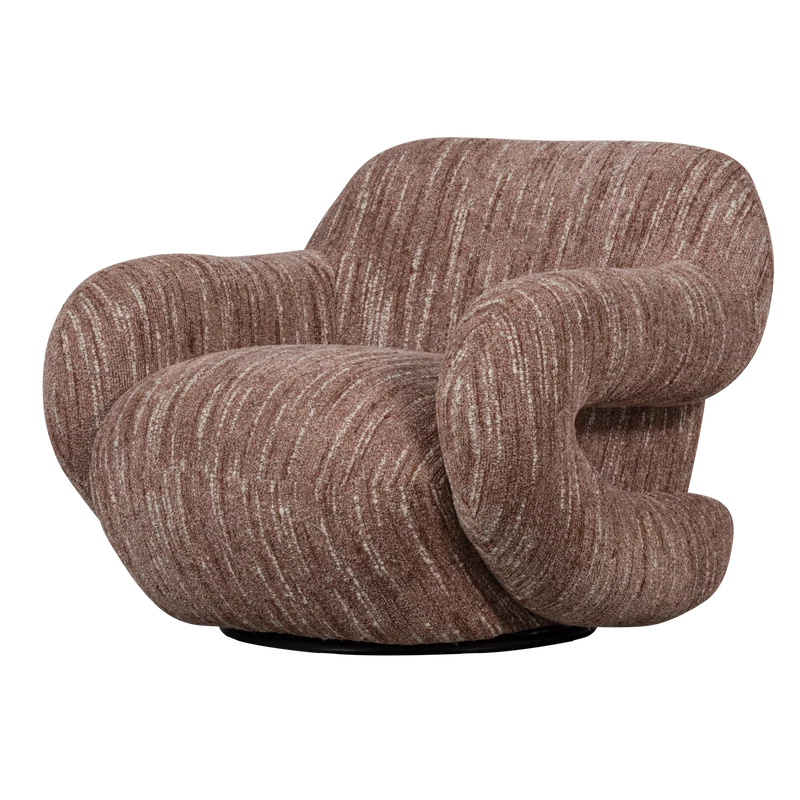 Folke sessel chenille altrosa melange