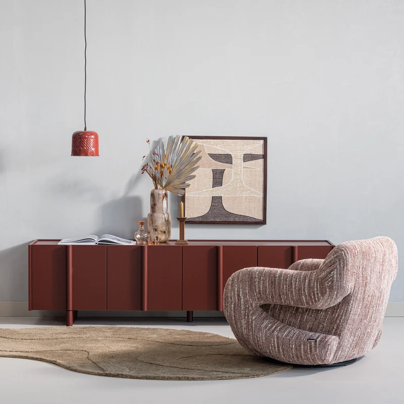 Folke sessel chenille altrosa melange
