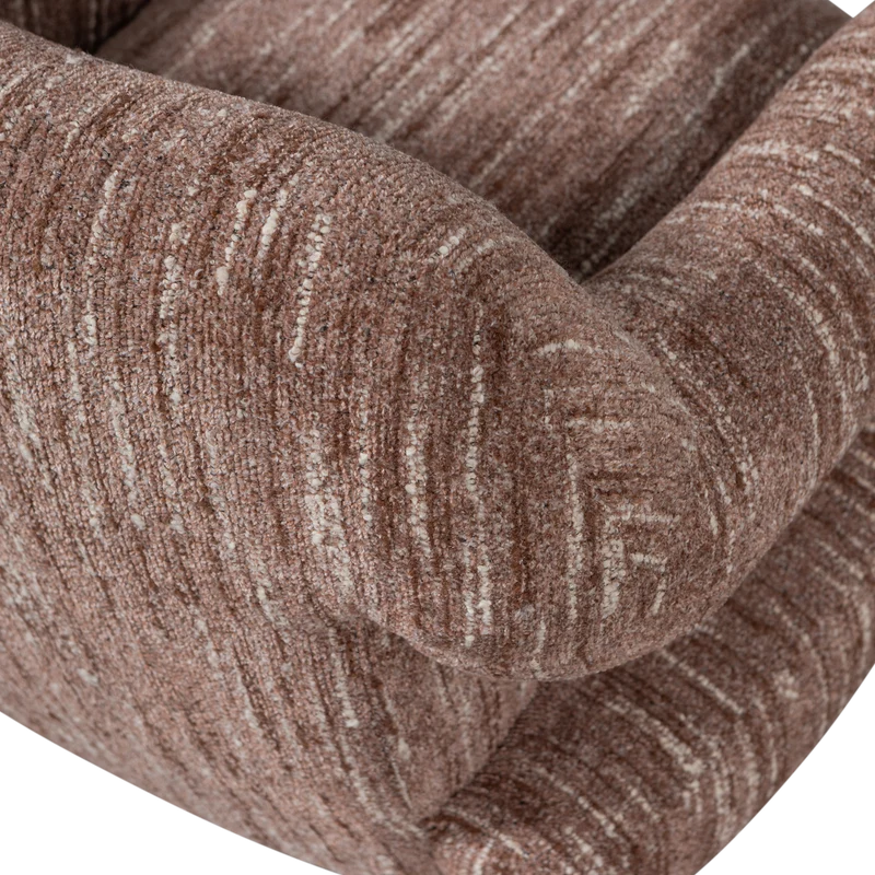 Folke sessel chenille altrosa melange