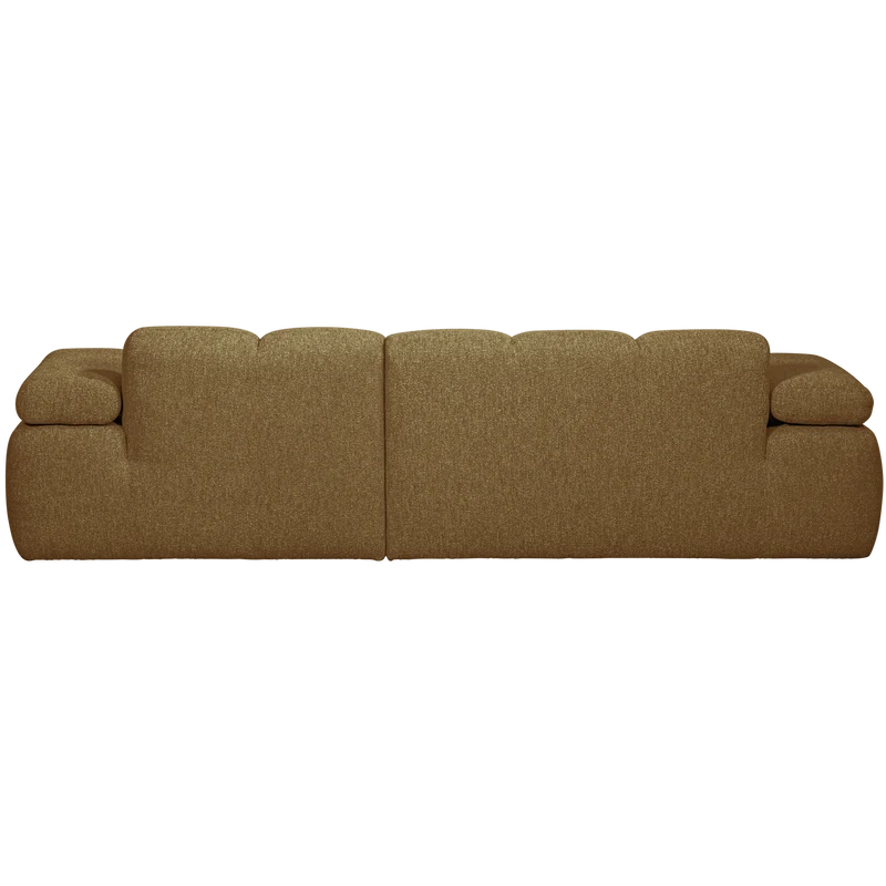 Mojo chaiselongue sofa rechts bouclé yellow brown meliert