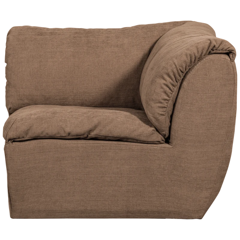 Baggy eckelement gewebte chenille braun