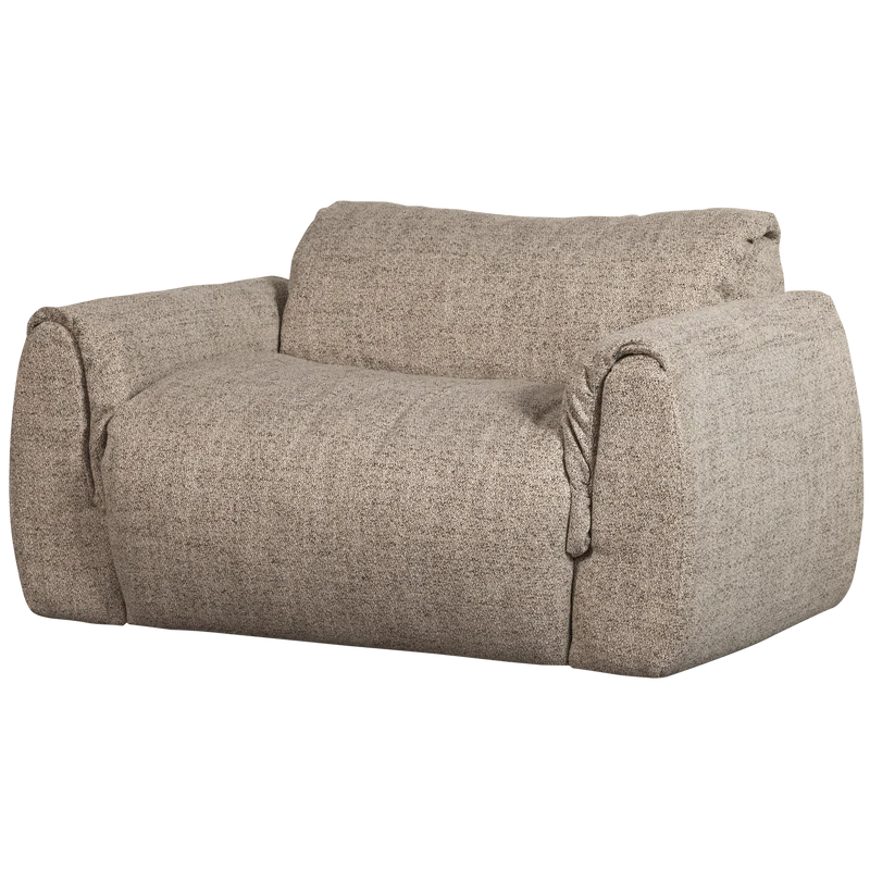 Baggy liegesessel webstoff braun melange