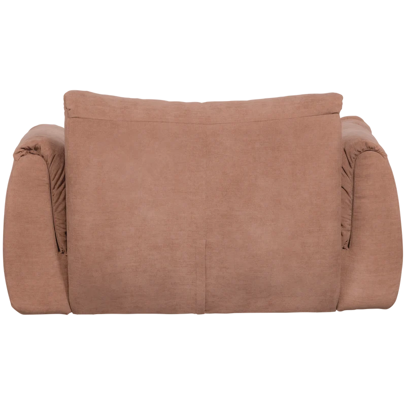 Baggy liegesessel gewebte chenille altrosa