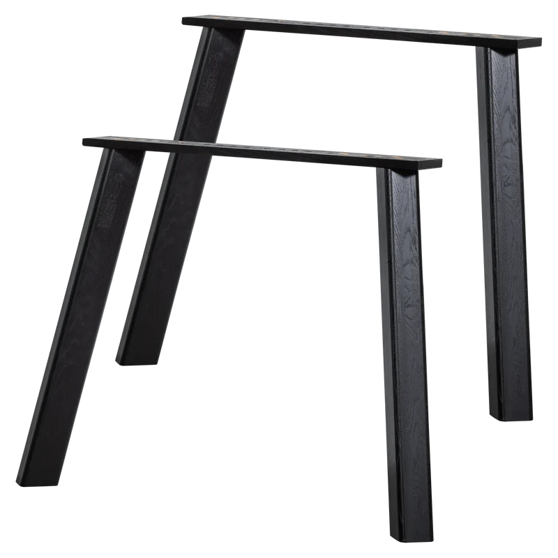2er set - Haarlem 4-position fusse eiche blacknight