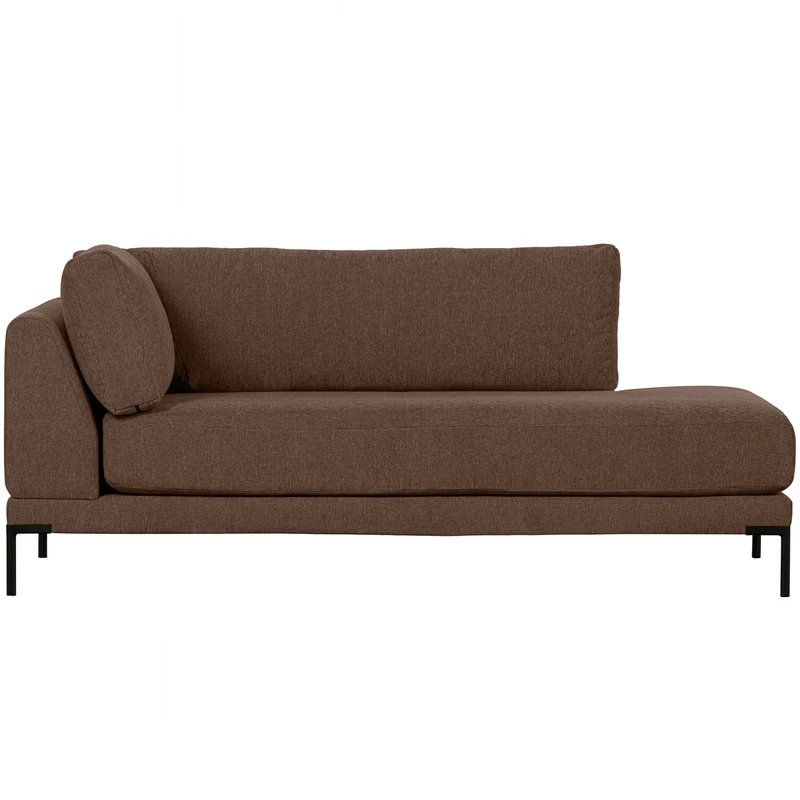 Couple lounge element rechts schokoladenbraun