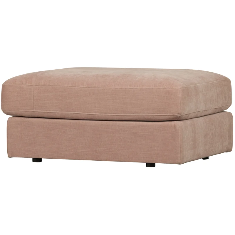 Family hocker gewebter stof rosa