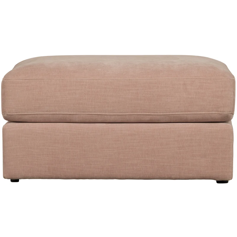 Family hocker gewebter stof rosa
