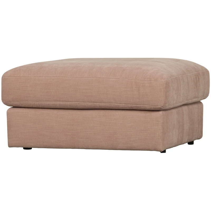 Family hocker gewebter stof rosa