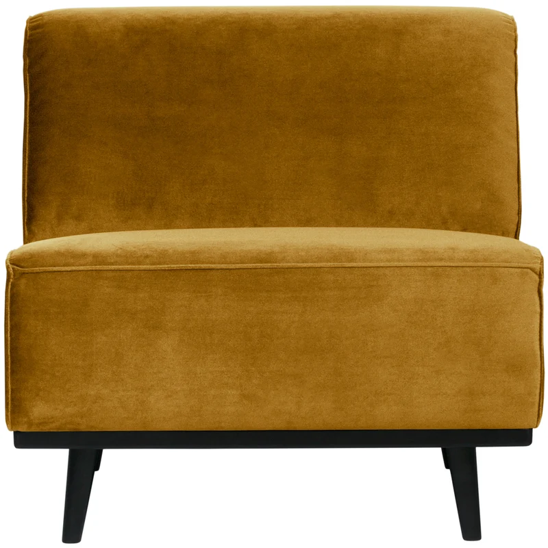 Statement 1-sitzer element velvet honiggelb