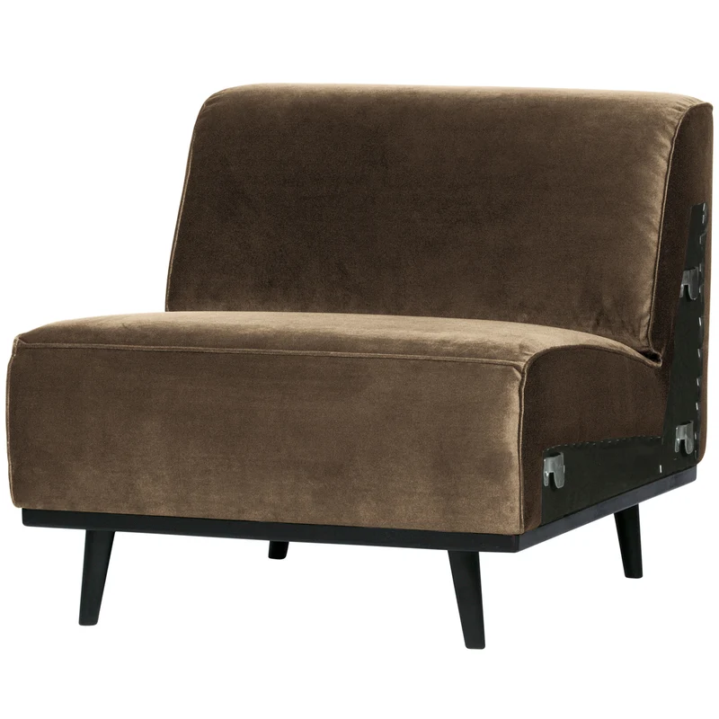 Statement 1-sitzer element velvet taupe