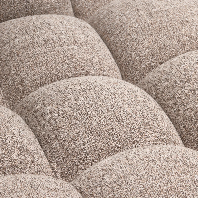 Allure chaise longue rechts gewebtes braun melange