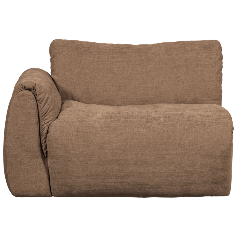 Baggy 1-sitzer element arm links gewebte chenille braun