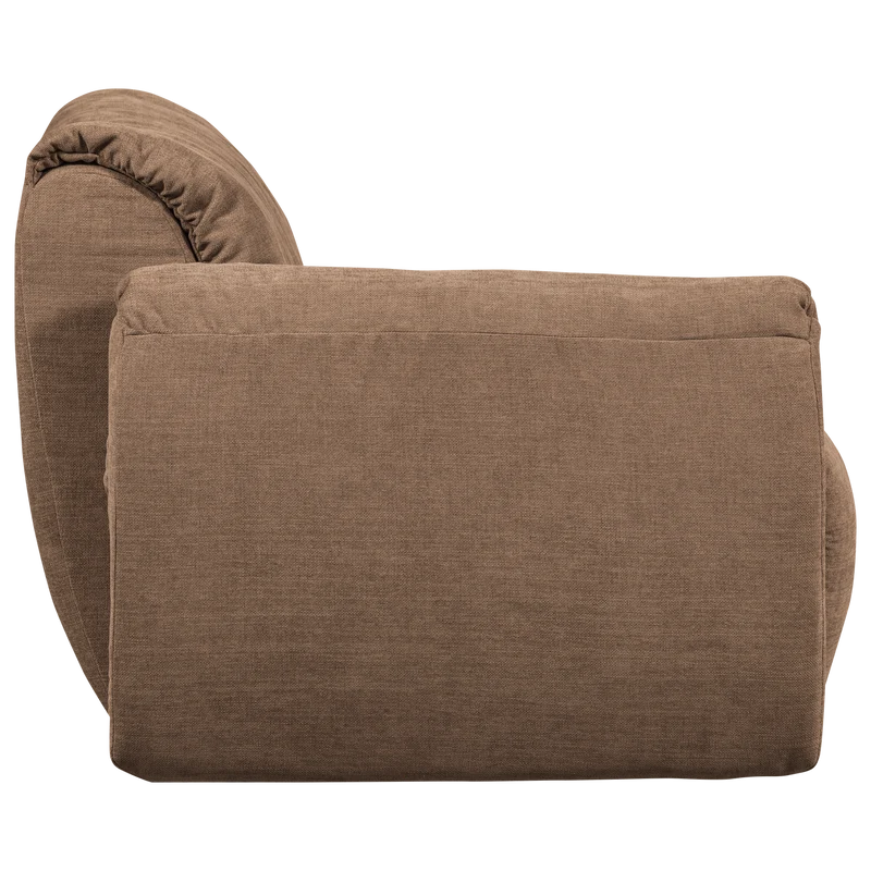 Baggy 1-sitzer element arm links gewebte chenille braun