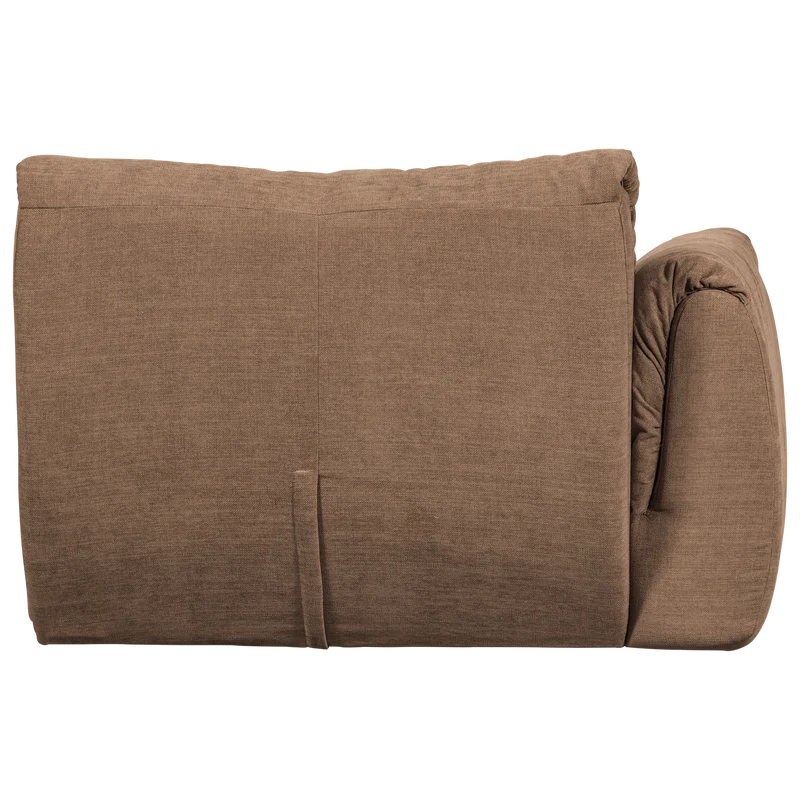 Baggy 1-sitzer element arm links gewebte chenille braun