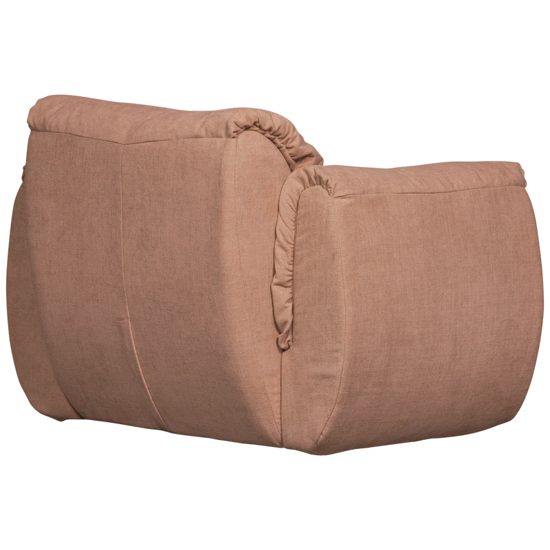 Baggy drehsessel gewebte chenille altrosa