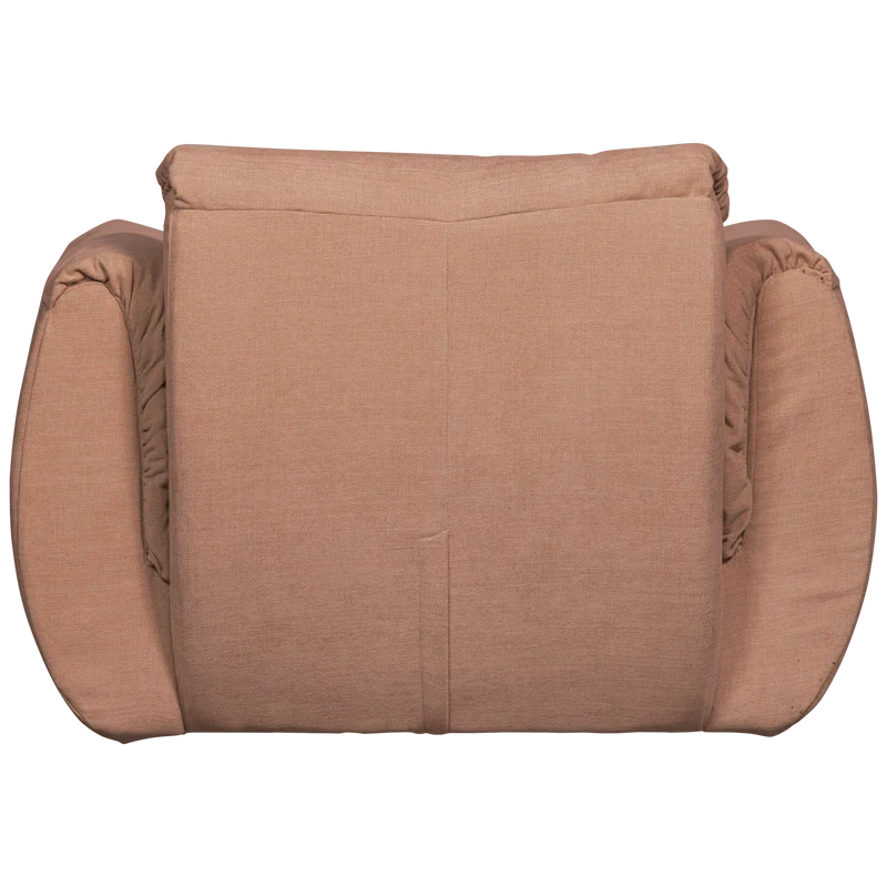 Baggy drehsessel gewebte chenille altrosa