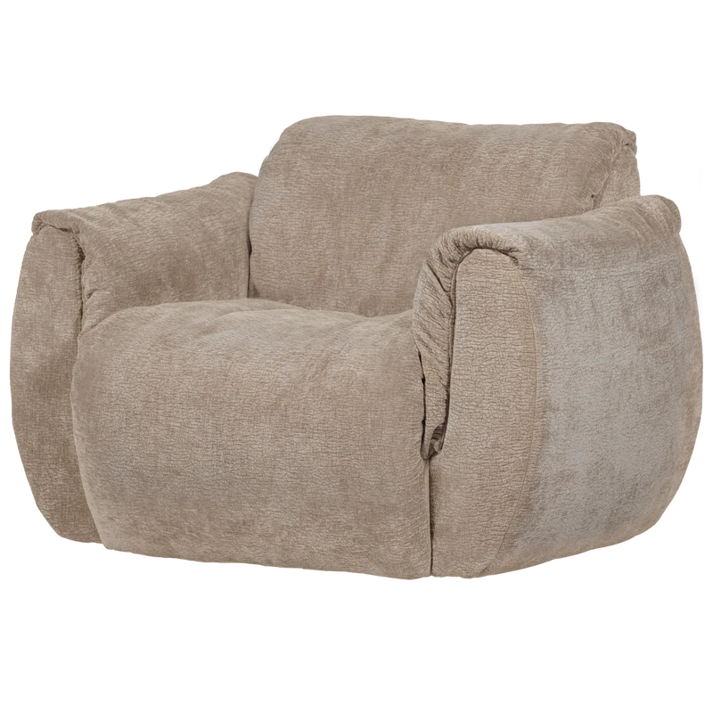 Baggy drehsessel 3D chenille sand