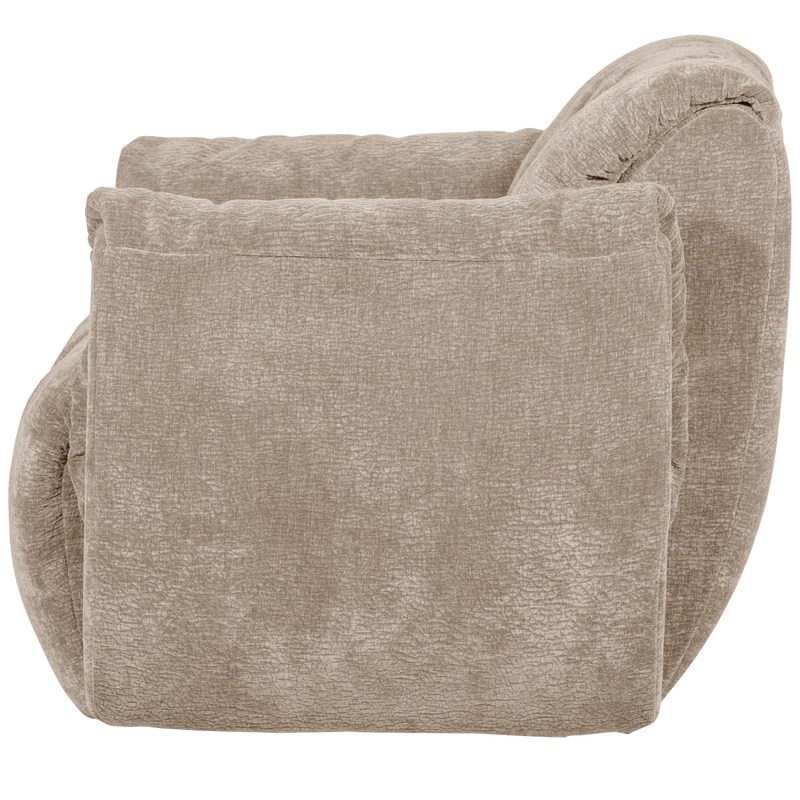 Baggy drehsessel 3D chenille sand