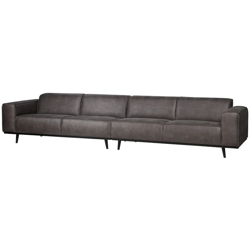 Statement XL 4-sitzer 372 cm ecoleder dunkelgrau