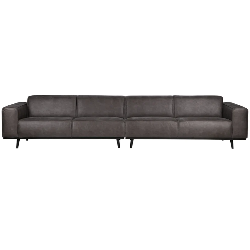 Statement XL 4-sitzer 372 cm ecoleder dunkelgrau