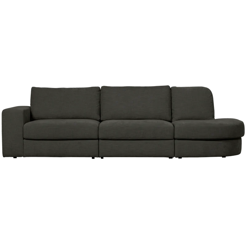 Family 2,5-sitzer sofa rundung rechts anthrazit