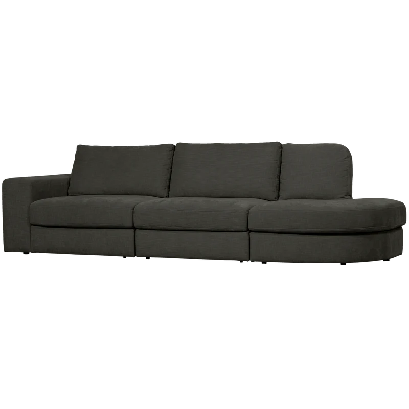 Family 2,5-sitzer sofa rundung rechts anthrazit