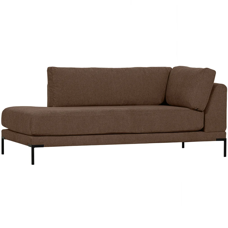 Couple lounge element links schokoladenbraun