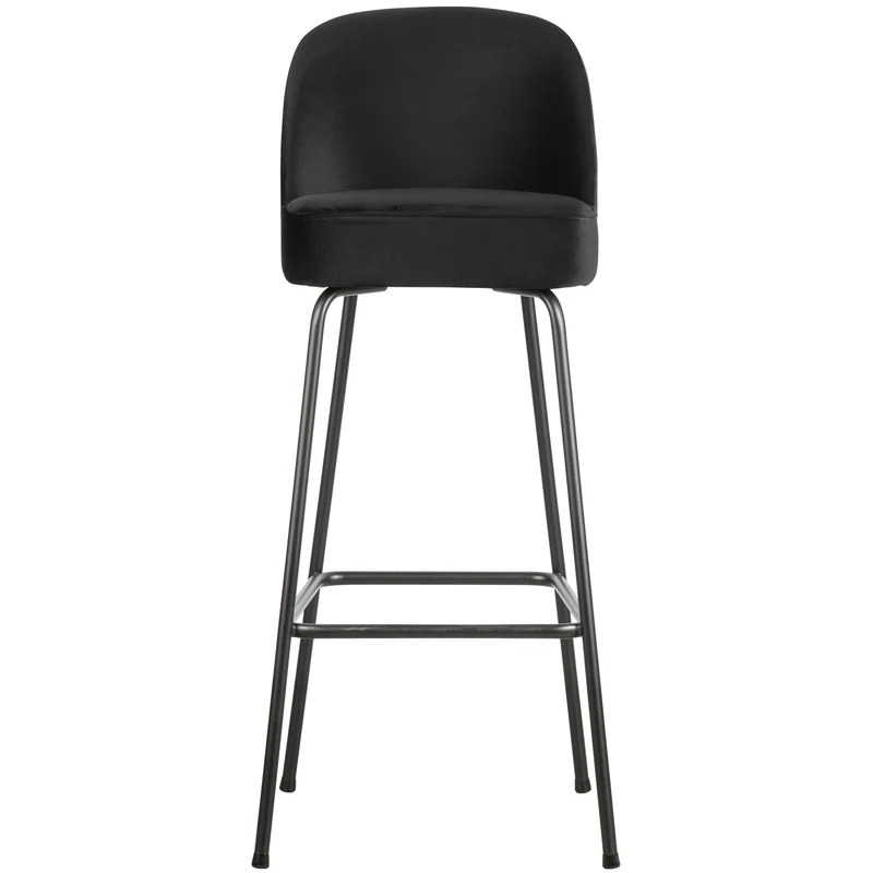 Vogue barhocker 80 cm samt schwarz