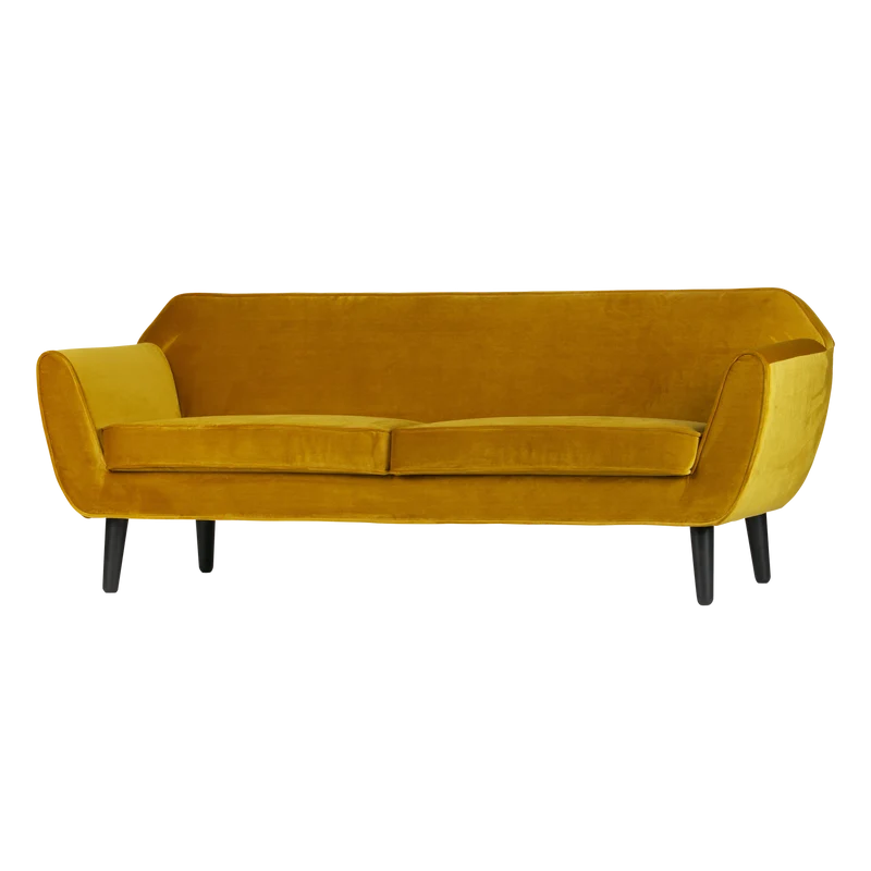 Rocco sofa 187 cm samt ocker
